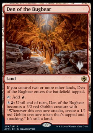 Den of the Bugbear (Promo Pack) [Dungeons & Dragons: Adventures in the Forgotten Realms Promos] | Jomio and Rueliete's Cards and Comics