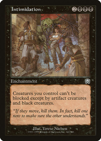Intimidation [Mercadian Masques] | Jomio and Rueliete's Cards and Comics