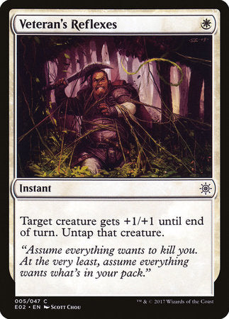 Veteran's Reflexes [Explorers of Ixalan] | Jomio and Rueliete's Cards and Comics