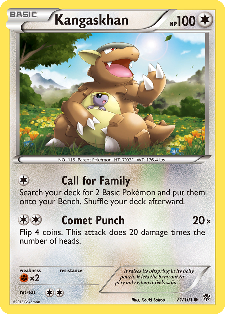 Kangaskhan (71/101) [Black & White: Plasma Blast] | Jomio and Rueliete's Cards and Comics