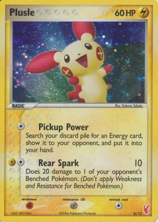 Plusle (6/12) [EX: Trainer Kit 2 - Plusle] | Jomio and Rueliete's Cards and Comics