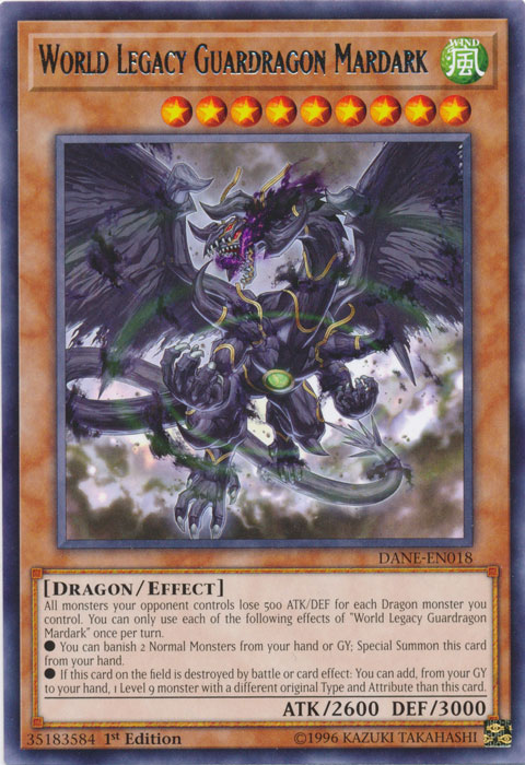 World Legacy Guardragon Mardark [DANE-EN018] Rare | Jomio and Rueliete's Cards and Comics