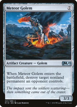 Meteor Golem [Core Set 2019] | Jomio and Rueliete's Cards and Comics