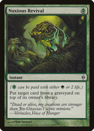 Noxious Revival [New Phyrexia] | Jomio and Rueliete's Cards and Comics