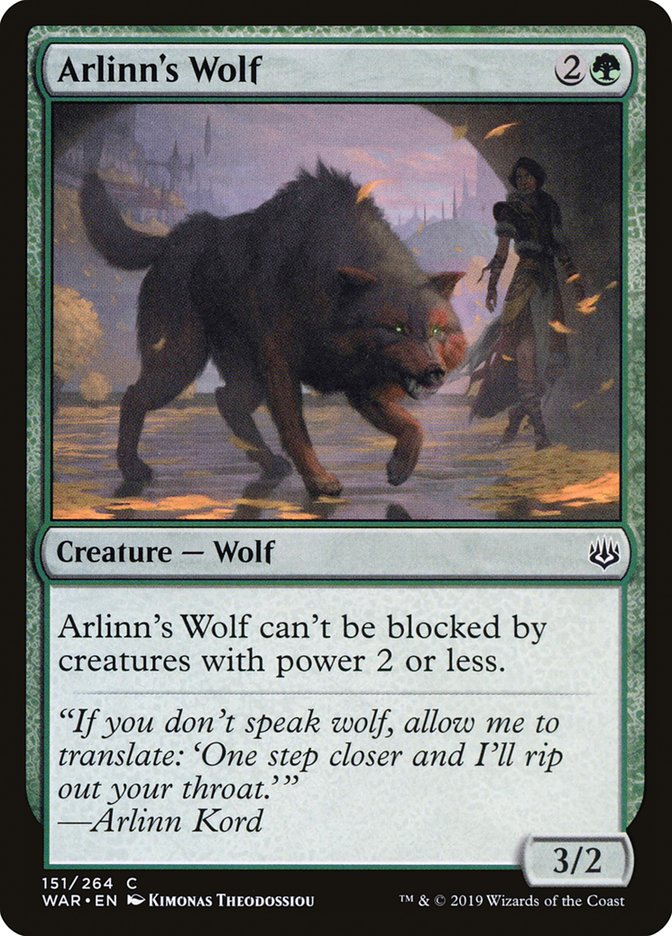 Arlinn's Wolf [War of the Spark] | Jomio and Rueliete's Cards and Comics