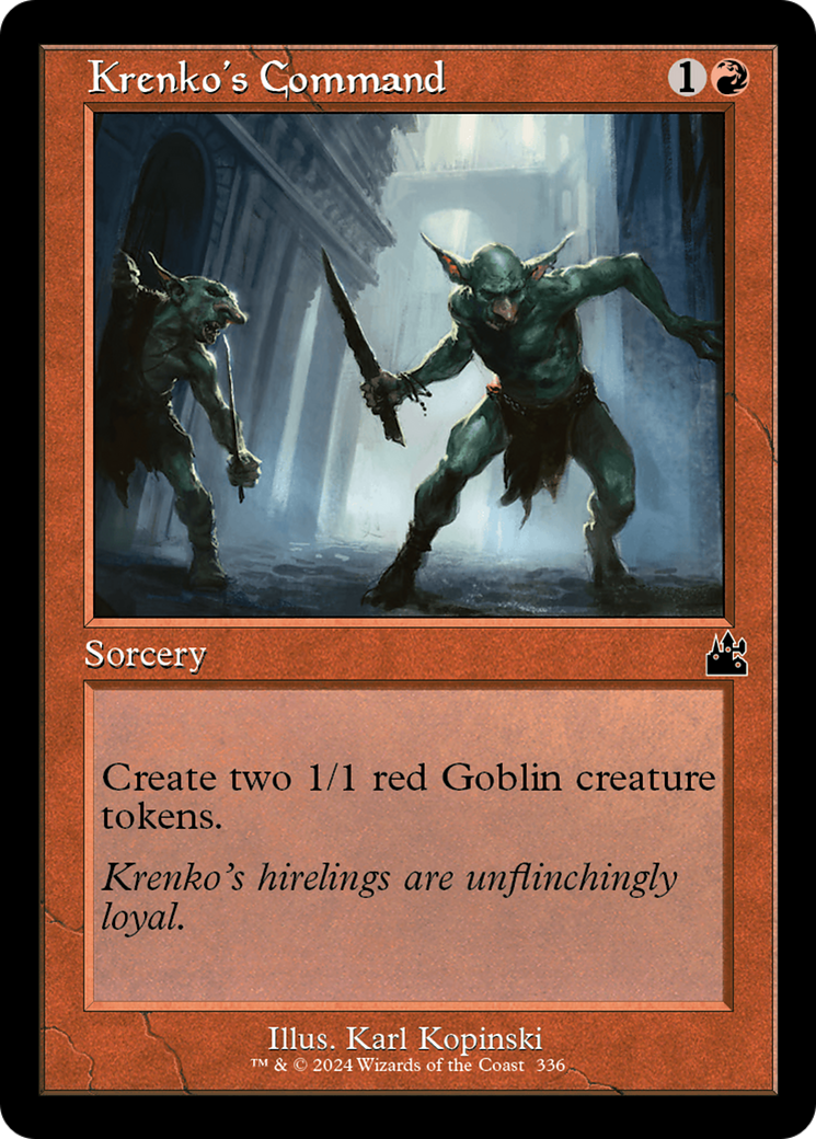 Krenko's Command (Retro Frame) [Ravnica Remastered] | Jomio and Rueliete's Cards and Comics