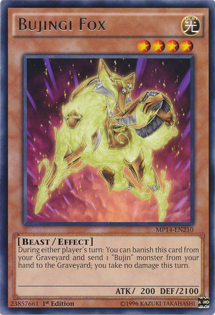 Bujingi Fox [MP14-EN210] Rare | Jomio and Rueliete's Cards and Comics