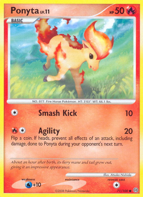 Ponyta (71/100) [Diamond & Pearl: Stormfront] | Jomio and Rueliete's Cards and Comics