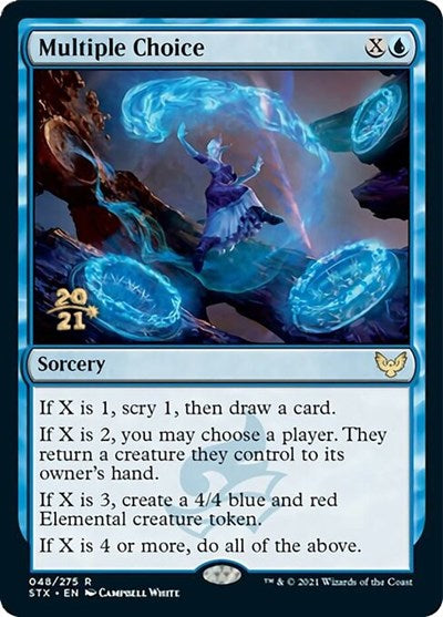 Multiple Choice [Strixhaven: School of Mages Prerelease Promos] | Jomio and Rueliete's Cards and Comics