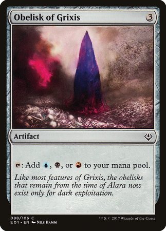 Obelisk of Grixis [Archenemy: Nicol Bolas] | Jomio and Rueliete's Cards and Comics