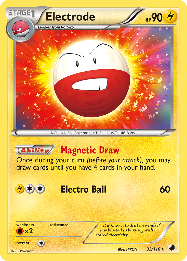 Electrode (33/116) [Black & White: Plasma Freeze] | Jomio and Rueliete's Cards and Comics