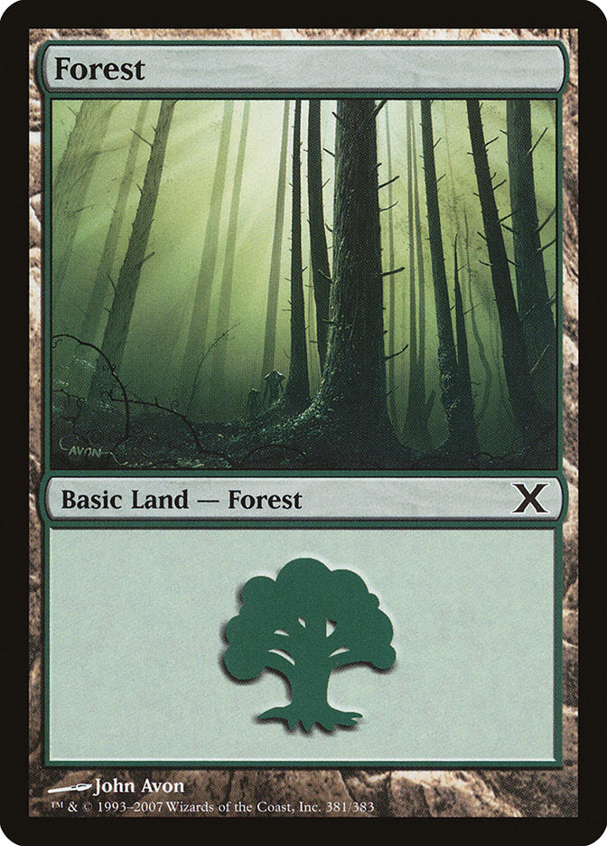 Forest (381) [Tenth Edition] | Jomio and Rueliete's Cards and Comics