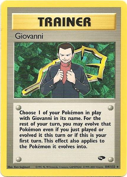 Giovanni (104/132) [Gym Challenge Unlimited] | Jomio and Rueliete's Cards and Comics