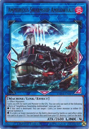 Amphibious Swarmship Amblowhale [DANE-ENSP1] Ultra Rare | Jomio and Rueliete's Cards and Comics