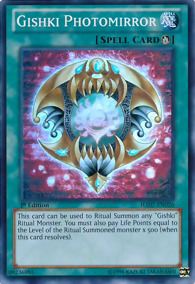 Gishki Photomirror [HA07-EN026] Super Rare | Jomio and Rueliete's Cards and Comics