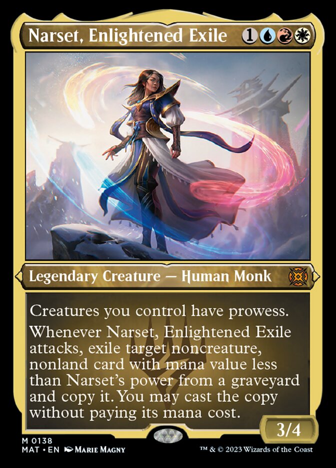 Narset, Enlightened Exile (Foil Etched) [March of the Machine: The Aftermath] | Jomio and Rueliete's Cards and Comics
