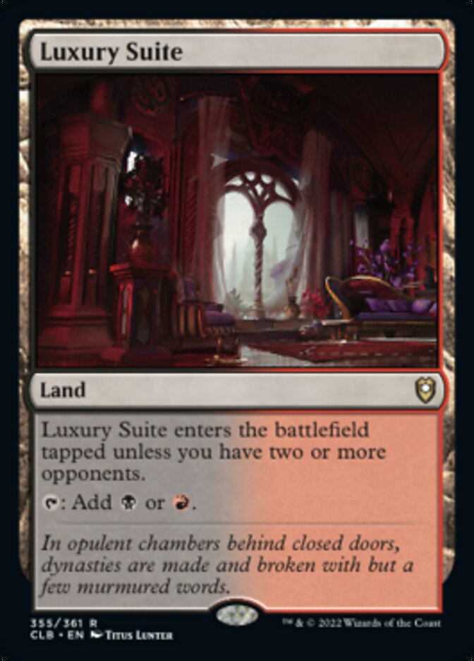 Luxury Suite [Commander Legends: Battle for Baldur's Gate] | Jomio and Rueliete's Cards and Comics