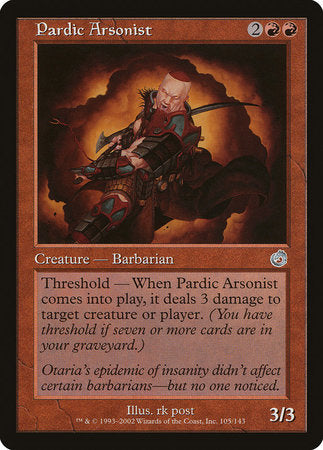 Pardic Arsonist [Torment] | Jomio and Rueliete's Cards and Comics