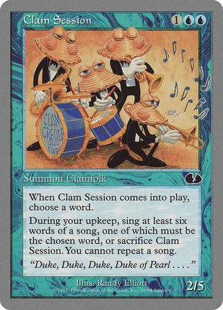 Clam Session [Unglued] | Jomio and Rueliete's Cards and Comics