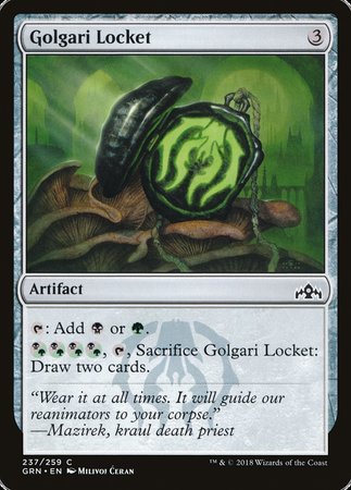 Golgari Locket [Guilds of Ravnica] | Jomio and Rueliete's Cards and Comics