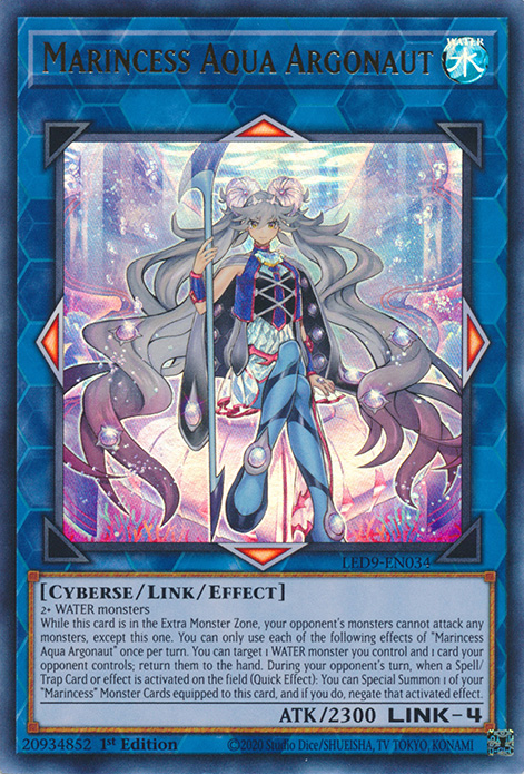 Marincess Aqua Argonaut [LED9-EN034] Ultra Rare | Jomio and Rueliete's Cards and Comics