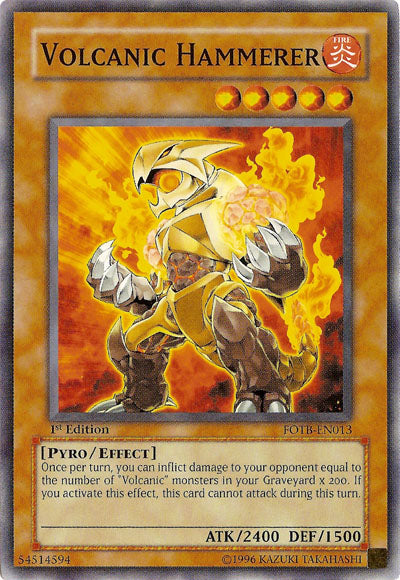 Volcanic Hammerer [FOTB-EN013] Common | Jomio and Rueliete's Cards and Comics