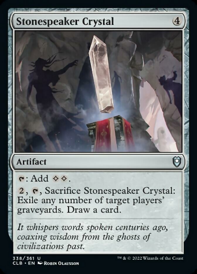 Stonespeaker Crystal [Commander Legends: Battle for Baldur's Gate] | Jomio and Rueliete's Cards and Comics