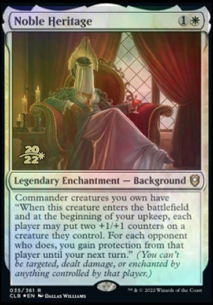 Noble Heritage [Commander Legends: Battle for Baldur's Gate Prerelease Promos] | Jomio and Rueliete's Cards and Comics