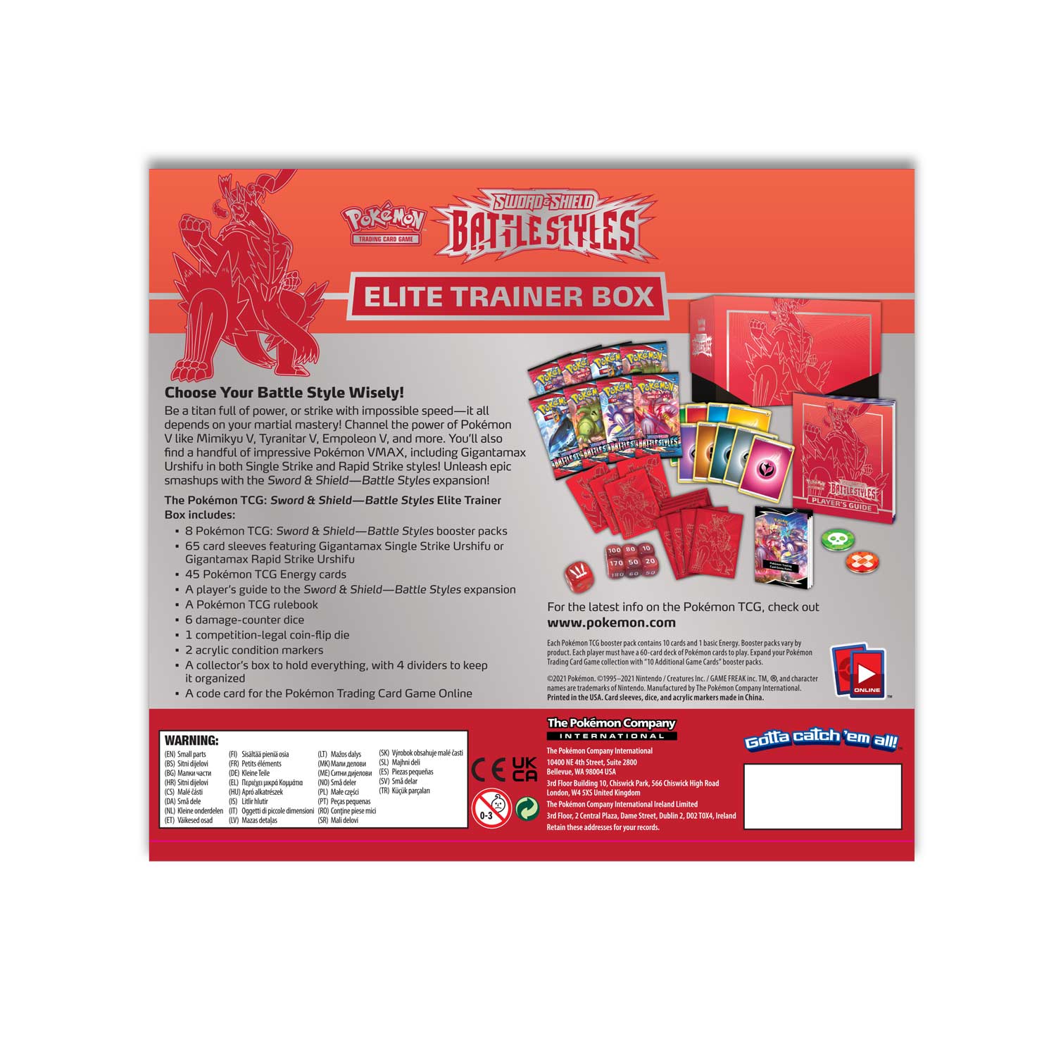 Sword & Shield: Battle Styles - Elite Trainer Box (Gigantamax Single Strike Urshifu) | Jomio and Rueliete's Cards and Comics