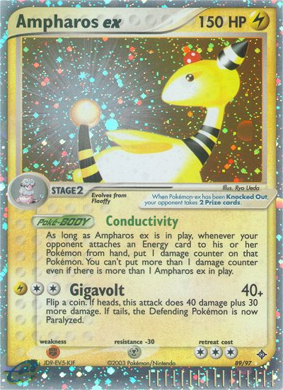 Ampharos ex (89/97) [EX: Dragon] | Jomio and Rueliete's Cards and Comics