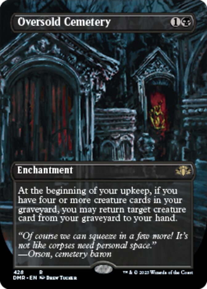 Oversold Cemetery (Borderless Alternate Art) [Dominaria Remastered] | Jomio and Rueliete's Cards and Comics