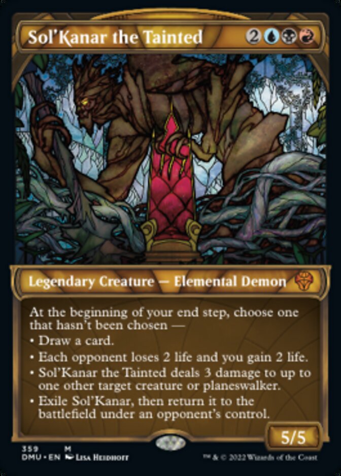 Sol'Kanar the Tainted (Showcase Textured) [Dominaria United] | Jomio and Rueliete's Cards and Comics