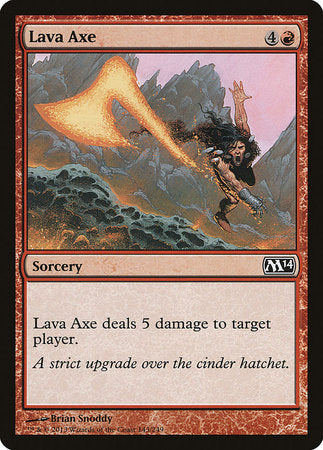 Lava Axe [Magic 2014] | Jomio and Rueliete's Cards and Comics