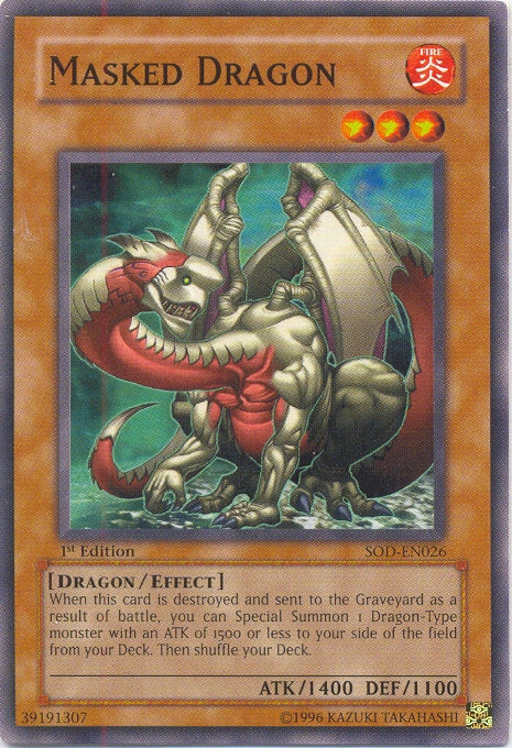 Masked Dragon [SOD-EN026] Common | Jomio and Rueliete's Cards and Comics