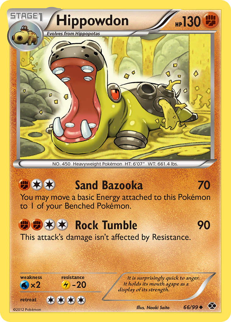 Hippowdon (66/99) [Black & White: Next Destinies] | Jomio and Rueliete's Cards and Comics