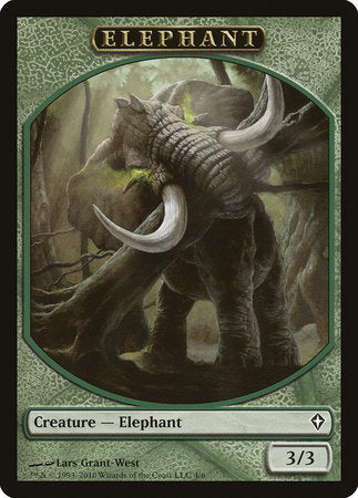 Elephant Token [Worldwake Tokens] | Jomio and Rueliete's Cards and Comics