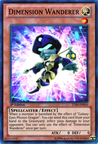 Dimension Wanderer [ZTIN-EN010] Super Rare | Jomio and Rueliete's Cards and Comics