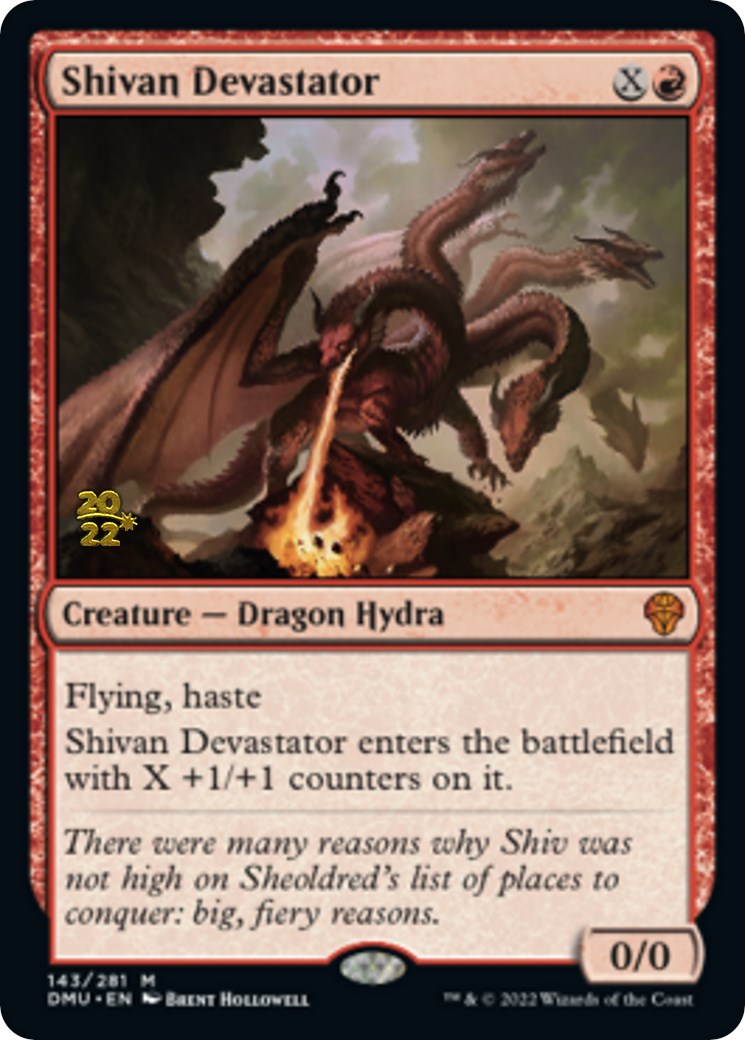 Shivan Devastator [Dominaria United Prerelease Promos] | Jomio and Rueliete's Cards and Comics