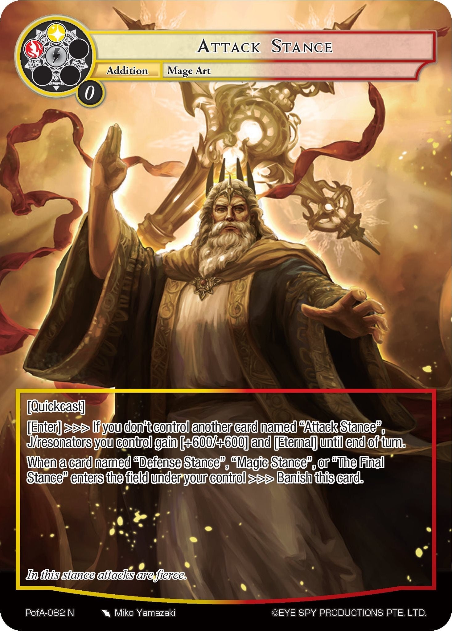 Attack Stance (Full Art) (PofA-082) [Alice Origin IV: Prologue of Attoractia] | Jomio and Rueliete's Cards and Comics