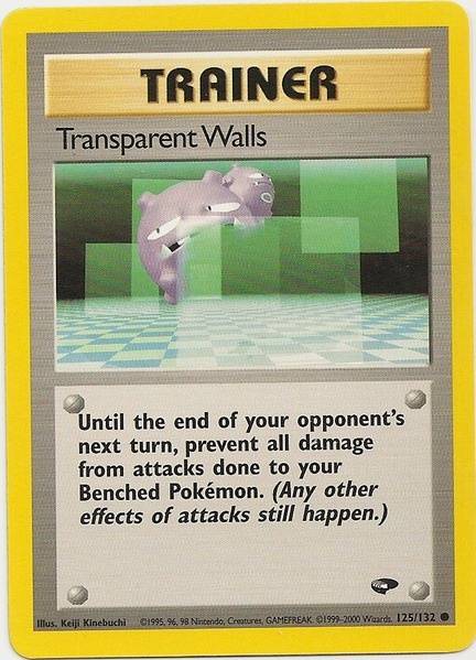 Transparent Walls (125/132) [Gym Challenge Unlimited] | Jomio and Rueliete's Cards and Comics