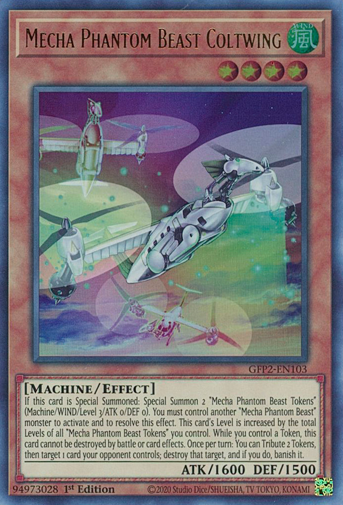 Mecha Phantom Beast Coltwing [GFP2-EN103] Ultra Rare | Jomio and Rueliete's Cards and Comics
