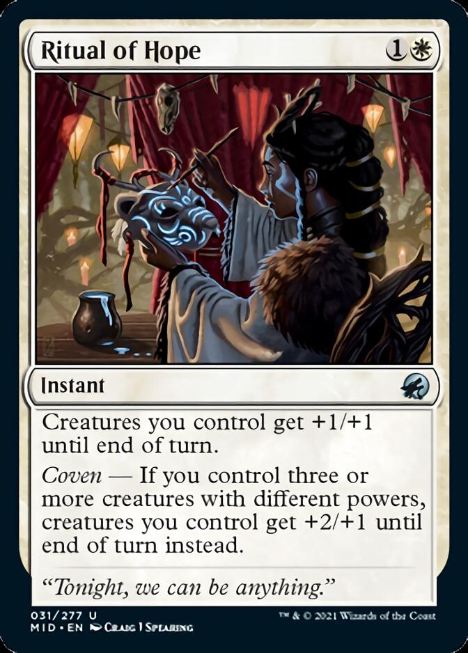 Ritual of Hope [Innistrad: Midnight Hunt] | Jomio and Rueliete's Cards and Comics