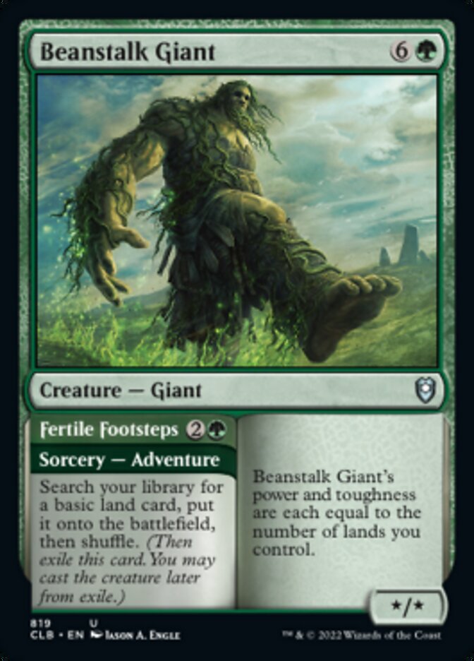 Beanstalk Giant // Fertile Footsteps [Commander Legends: Battle for Baldur's Gate] | Jomio and Rueliete's Cards and Comics