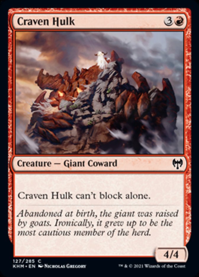 Craven Hulk [Kaldheim] | Jomio and Rueliete's Cards and Comics