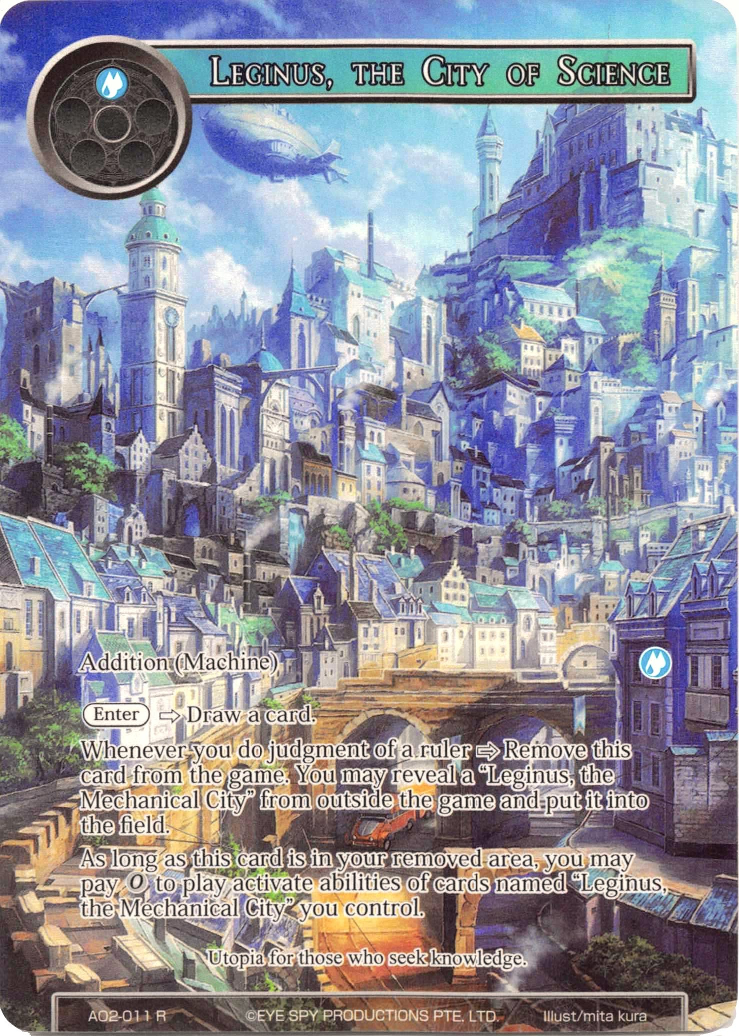 Leginus, the City of Science (Full Art) (AO2-011) [Alice Origin II] | Jomio and Rueliete's Cards and Comics