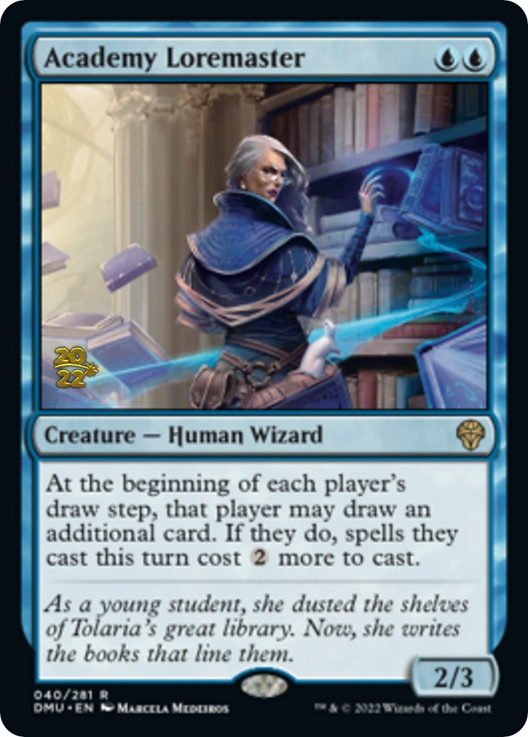 Academy Loremaster [Dominaria United Prerelease Promos] | Jomio and Rueliete's Cards and Comics