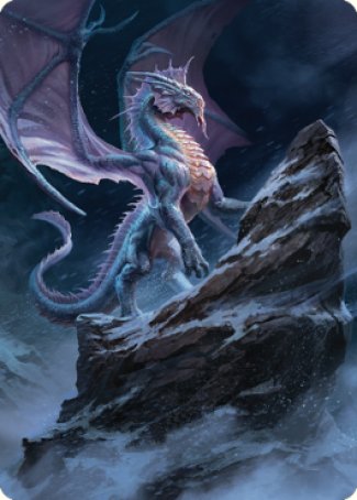 Ancient Silver Dragon Art Card (06) [Commander Legends: Battle for Baldur's Gate Art Series] | Jomio and Rueliete's Cards and Comics