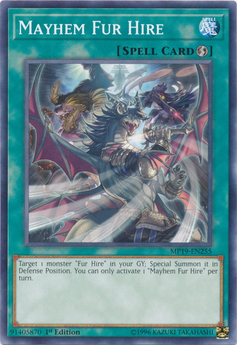 Mayhem Fur Hire [MP19-EN255] Common | Jomio and Rueliete's Cards and Comics