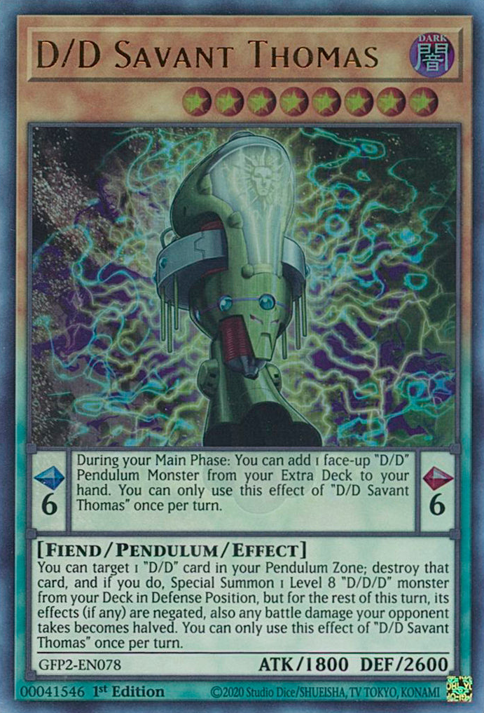 D/D Savant Thomas [GFP2-EN078] Ultra Rare | Jomio and Rueliete's Cards and Comics