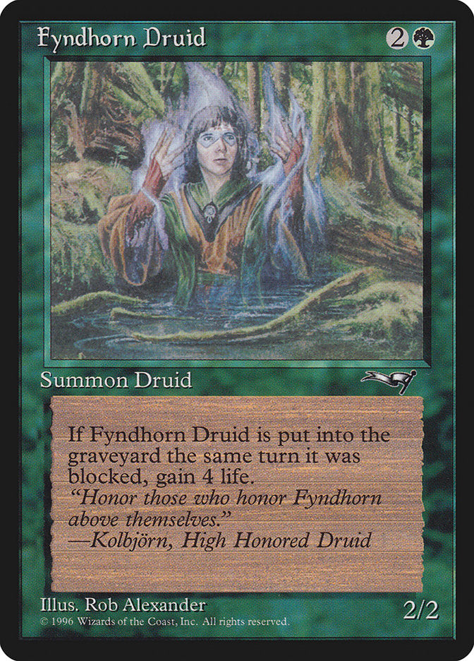 Fyndhorn Druid (Blue Flames) [Alliances] | Jomio and Rueliete's Cards and Comics
